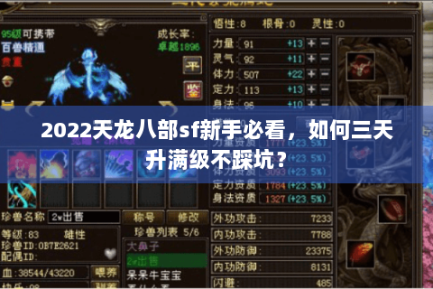 2022天龙八部sf新手必看,如何三天升满级不踩坑? 2022天龙八部sf新手必看,如何三天升满级不踩坑?