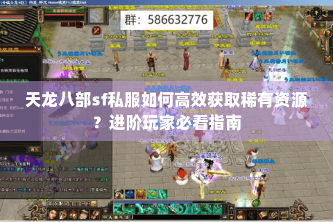 天龙八部sf私服如何高效获取稀有资源？进阶玩家必看指南