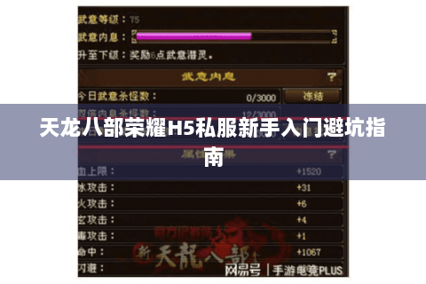 天龙八部荣耀H5私服新手入门避坑指南 天龙八部荣耀H5私服新手入门避坑指南