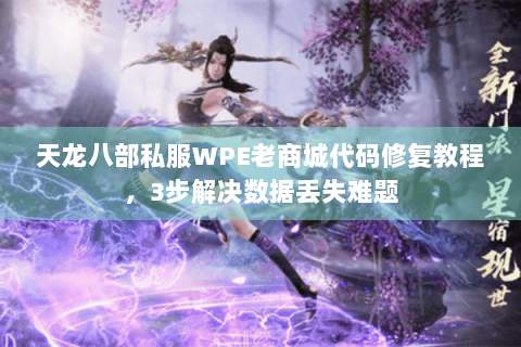 天龙八部私服WPE老商城代码修复教程，3步解决数据丢失难题