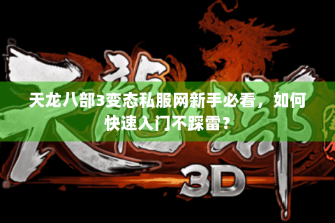 天龙八部3变态私服网新手必看，如何快速入门不踩雷？