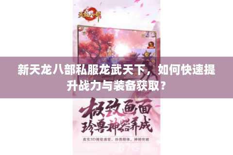 新天龙八部私服龙武天下，如何快速提升战力与装备获取？