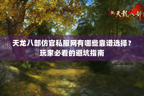 天龙八部仿官私服网有哪些靠谱选择？玩家必看的避坑指南
