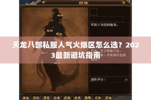 天龙八部私服人气火爆区怎么选?2023最新避坑指南 天龙八部私服人气火爆区怎么选?2023最新避坑指南
