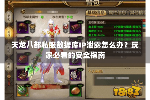 天龙八部私服数据库IP泄露怎么办？玩家必看的安全指南