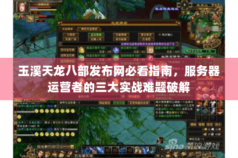 玉溪天龙八部发布网必看指南，服务器运营者的三大实战难题破解