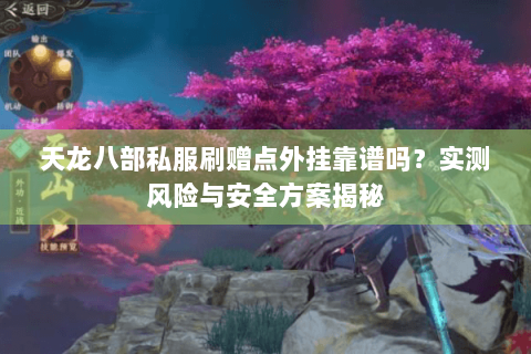 天龙八部私服刷赠点外挂靠谱吗？实测风险与安全方案揭秘