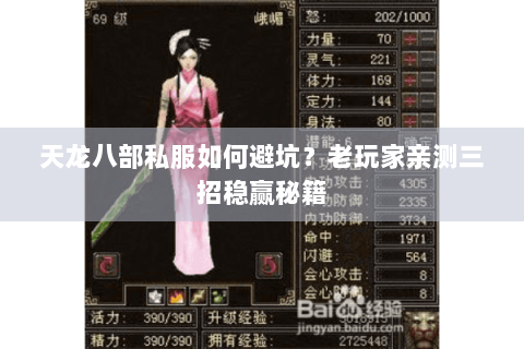 天龙八部私服如何避坑?老玩家亲测三招稳赢秘籍 天龙八部私服如何避坑?老玩家亲测三招稳赢秘籍