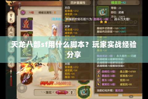 天龙八部sf用什么脚本?玩家实战经验分享 天龙八部sf用什么脚本?玩家实战经验分享
