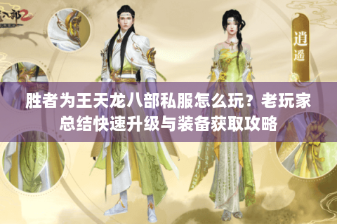 胜者为王天龙八部私服怎么玩？老玩家总结快速升级与装备获取攻略