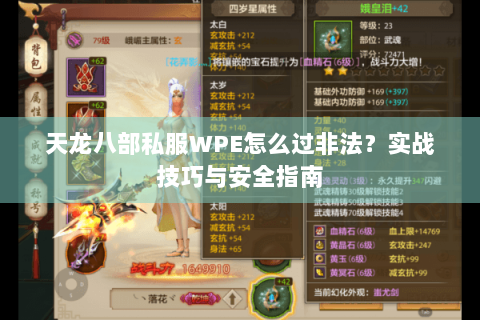 天龙八部私服WPE怎么过非法？实战技巧与安全指南