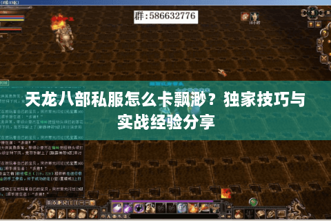 天龙八部私服怎么卡飘渺？独家技巧与实战经验分享