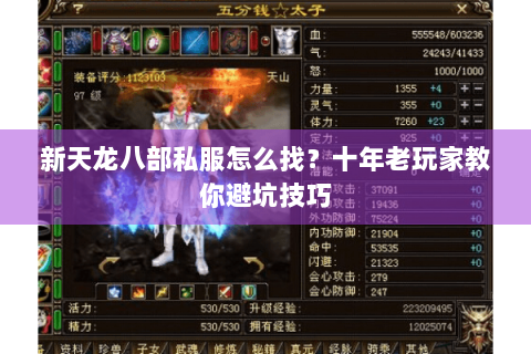 新天龙八部私服怎么找?十年老玩家教你避坑技巧 新天龙八部私服怎么找?十年老玩家教你避坑技巧
