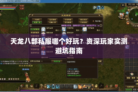 天龙八部私服哪个好玩？资深玩家实测避坑指南