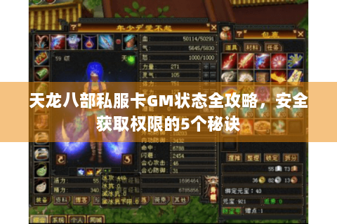 天龙八部私服卡GM状态全攻略,安全获取权限的5个秘诀 天龙八部私服卡GM状态全攻略,安全获取权限的5个秘诀