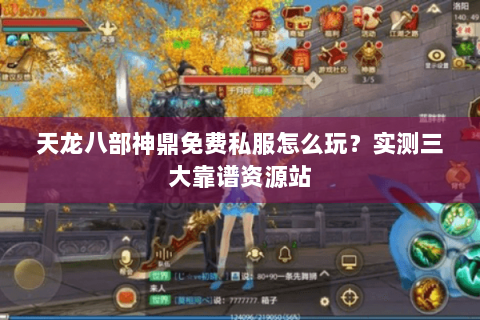 天龙八部神鼎免费私服怎么玩？实测三大靠谱资源站