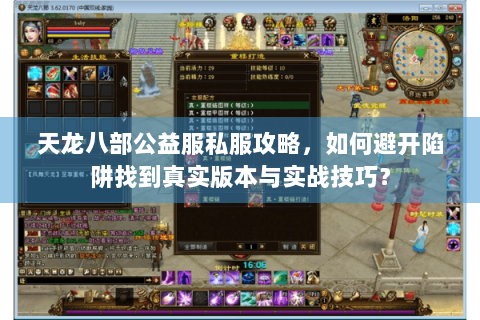 天龙八部公益服私服攻略，如何避开陷阱找到真实版本与实战技巧？