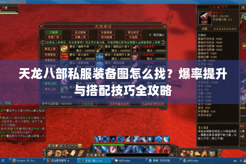 天龙八部私服装备图怎么找？爆率提升与搭配技巧全攻略