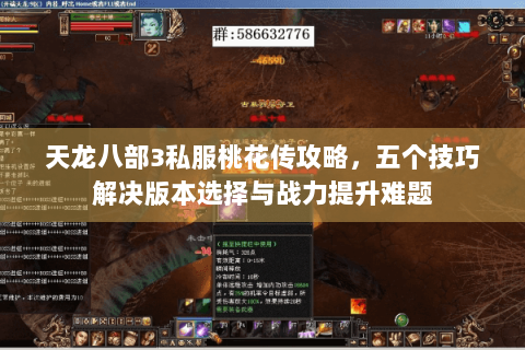 天龙八部3私服桃花传攻略,五个技巧解决版本选择与战力提升难题 天龙八部3私服桃花传攻略,五个技巧解决版本选择与战力提升难题