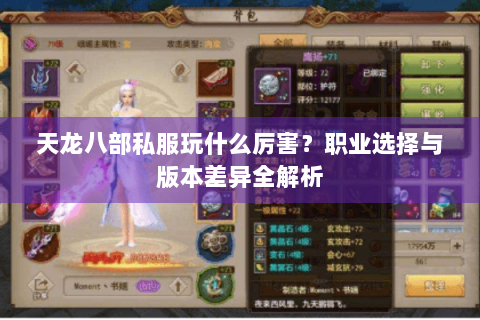 天龙八部私服玩什么厉害?职业选择与版本差异全解析 天龙八部私服玩什么厉害?职业选择与版本差异全解析