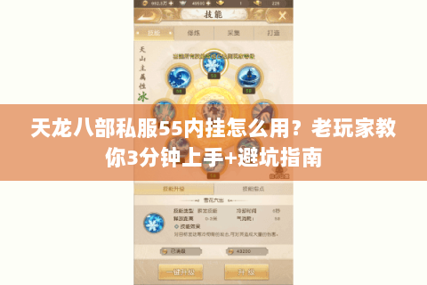 天龙八部私服55内挂怎么用？老玩家教你3分钟上手+避坑指南