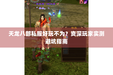 天龙八部私服好玩不为？资深玩家实测避坑指南