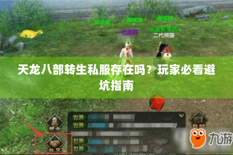 天龙八部转生私服存在吗？玩家必看避坑指南