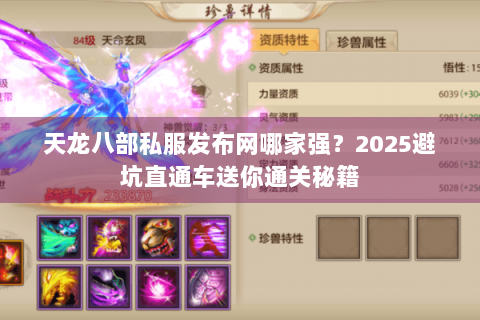 天龙八部私服发布网哪家强？2025避坑直通车送你通关秘籍