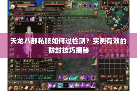 天龙八部私服如何过检测？实测有效的防封技巧揭秘