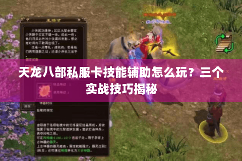 天龙八部私服卡技能辅助怎么玩？三个实战技巧揭秘