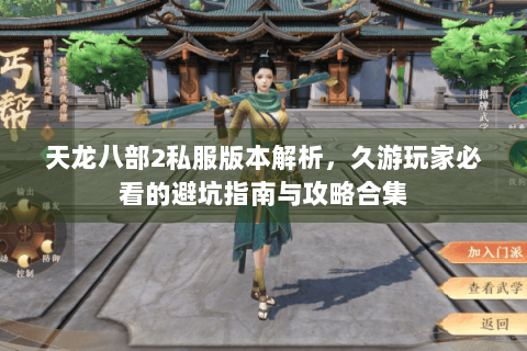 天龙八部2私服版本解析，久游玩家必看的避坑指南与攻略合集