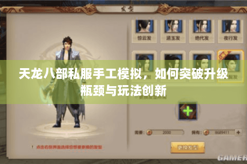 天龙八部私服手工模拟,如何突破升级瓶颈与玩法创新 天龙八部私服手工模拟,如何突破升级瓶颈与玩法创新
