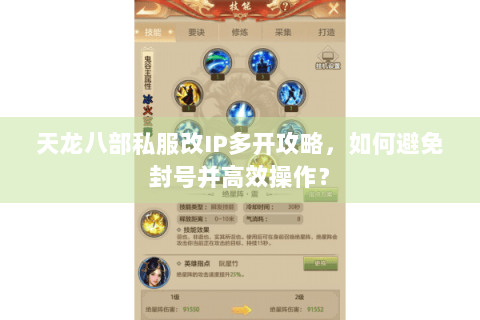 天龙八部私服改IP多开攻略，如何避免封号并高效操作？
