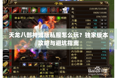 天龙八部神域版私服怎么玩?独家版本攻略与避坑指南 天龙八部神域版私服怎么玩?独家版本攻略与避坑指南