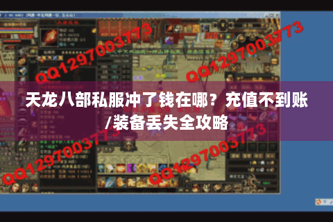 天龙八部私服冲了钱在哪?充值不到账/装备丢失全攻略 天龙八部私服冲了钱在哪?充值不到账/装备丢失全攻略
