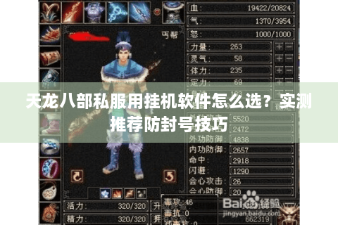 天龙八部私服用挂机软件怎么选?实测推荐防封号技巧 天龙八部私服用挂机软件怎么选?实测推荐防封号技巧