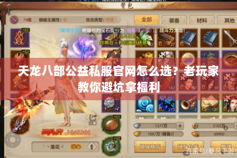 天龙八部公益私服官网怎么选？老玩家教你避坑拿福利