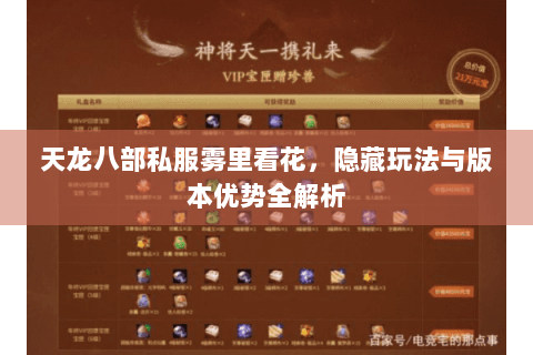 天龙八部私服雾里看花,隐藏玩法与版本优势全解析 天龙八部私服雾里看花,隐藏玩法与版本优势全解析