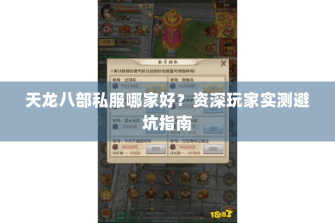天龙八部私服哪家好？资深玩家实测避坑指南
