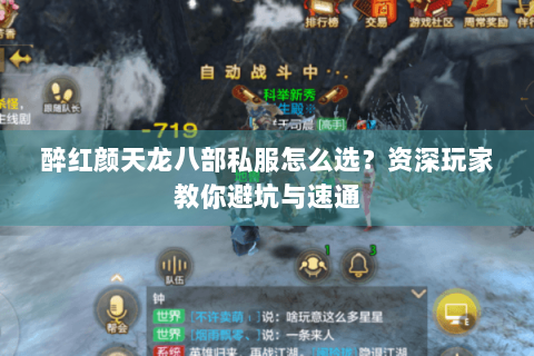 醉红颜天龙八部私服怎么选？资深玩家教你避坑与速通