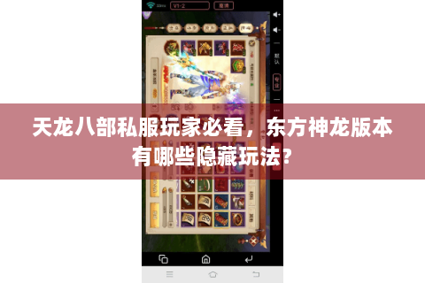 天龙八部私服玩家必看，东方神龙版本有哪些隐藏玩法？