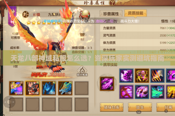 天龙八部神域私服怎么选？资深玩家实测避坑指南