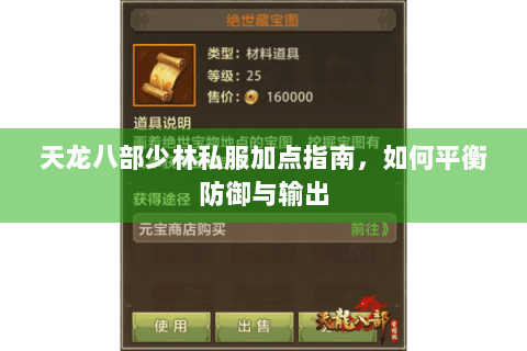 天龙八部少林私服加点指南，如何平衡防御与输出