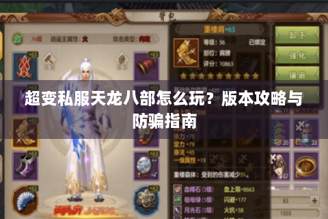 超变私服天龙八部怎么玩？版本攻略与防骗指南