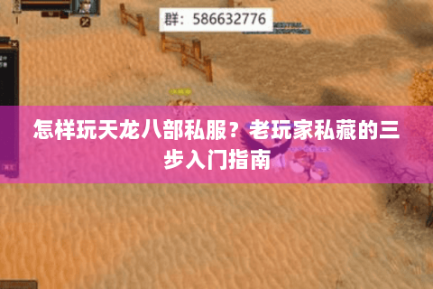 怎样玩天龙八部私服?老玩家私藏的三步入门指南 怎样玩天龙八部私服?老玩家私藏的三步入门指南