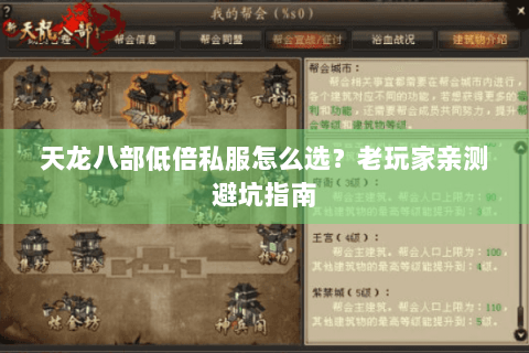 天龙八部低倍私服怎么选?老玩家亲测避坑指南 天龙八部低倍私服怎么选?老玩家亲测避坑指南