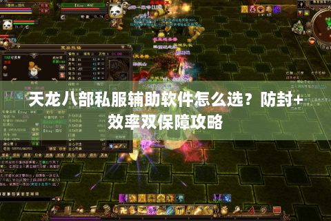 天龙八部私服辅助软件怎么选?防封+效率双保障攻略 天龙八部私服辅助软件怎么选?防封+效率双保障攻略