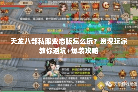 天龙八部私服变态版怎么玩?资深玩家教你避坑+爆装攻略 天龙八部私服变态版怎么玩?资深玩家教你避坑+爆装攻略