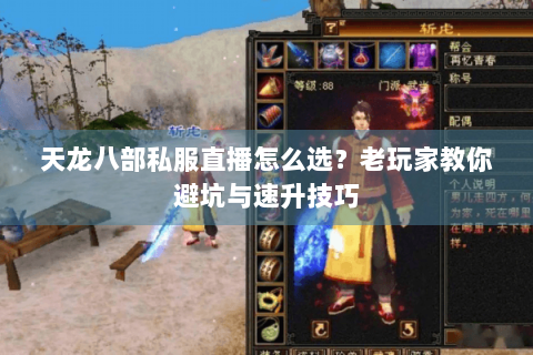 天龙八部私服直播怎么选?老玩家教你避坑与速升技巧 天龙八部私服直播怎么选?老玩家教你避坑与速升技巧