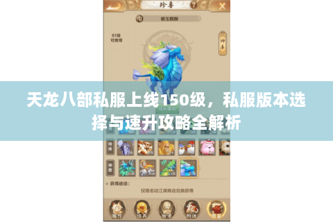 天龙八部私服上线150级，私服版本选择与速升攻略全解析